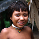 A young Yanomami girl from the village. Published 4 May 2013. Handout picture from the Royal Court. For editorial use only, not for sale. Photo: Rainforest Foundation Norway / ISA Brazil.